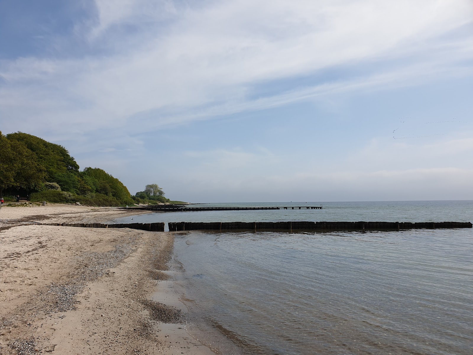 Den Sorte Beach'in fotoğrafı geniş bir kıyı şeridi ile birlikte