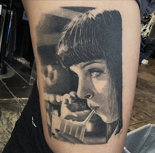 Explore jesus tattoo sleeve ideas, creative tattoo ideas in Los Angeles, available at Reservoir Tattoo Studio