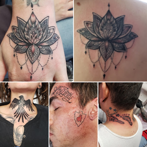 Explore tattoo ideas for thigh, creative tattoo ideas in Elko, available at Custom Tattoos and Body Piercing Studio