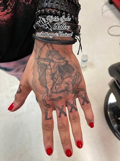 Explore samson tattoo ideas, creative tattoo ideas in San Diego, available at Wylde Sydes Tattoo & Body Piercing