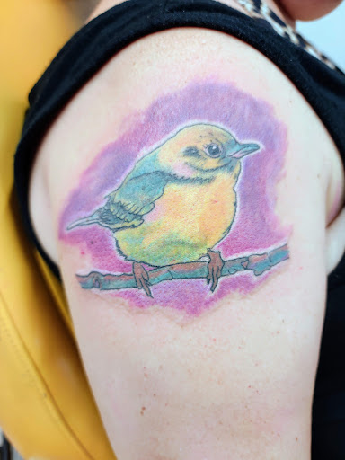 Explore ocean sleeve tattoo ideas, creative tattoo ideas in East Bend, available at Queen Bee Piercing and Tattoo