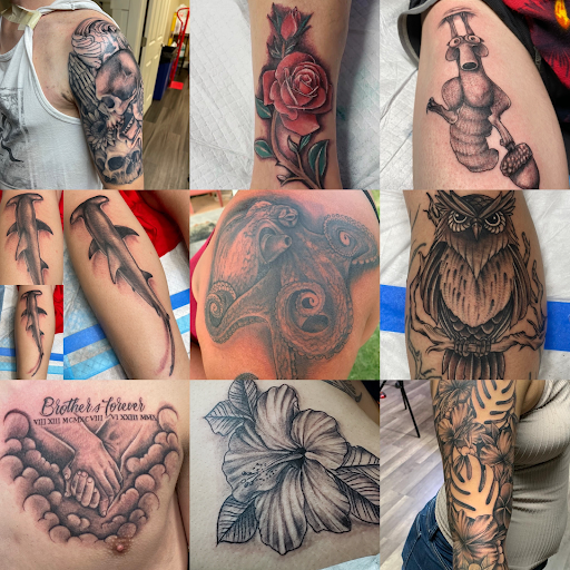 Explore lifeline tattoo ideas, creative tattoo ideas in Logan, available at COLLECTIVE STUDIO HOUSE OF MANA INK