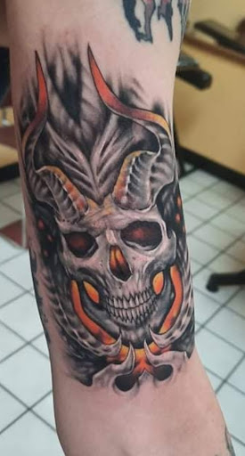 Find halo tattoo ideas for your next unique tattoo in Grand Ledge at Van Gogh Tattoos