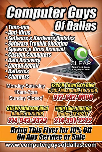 Mobile Phone Repair Shop «Computer Guys of Dallas», reviews and photos, 616 W Jefferson Blvd, Dallas, TX 75208, USA