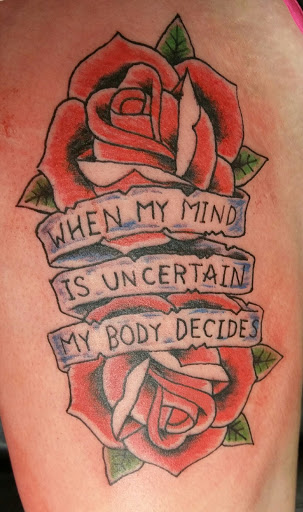 Explore forearm tattoo filler ideas, creative tattoo ideas in Frisco, available at Frisco Tattoo Company - Steel PaintBrush