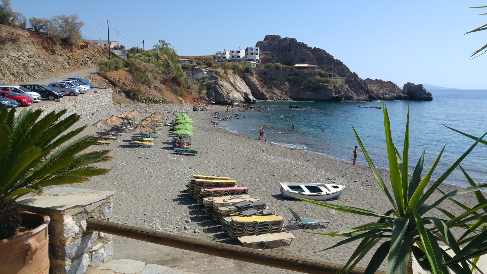 Foto von Agios Pavlos beach mit geräumige bucht