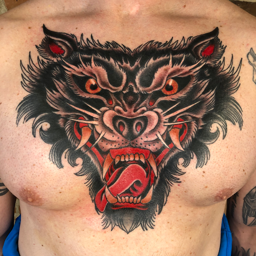 Explore side neck tattoo ideas, creative tattoo ideas in Buffalo, available at The Tilted Rose Tattoo