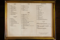 Osteria delle Tre Panche - Centro Storico à Florence menu