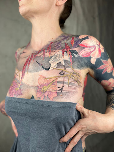 Explore jawline tattoo ideas, creative tattoo ideas in Tarzana, available at Patch Tattoo Therapy