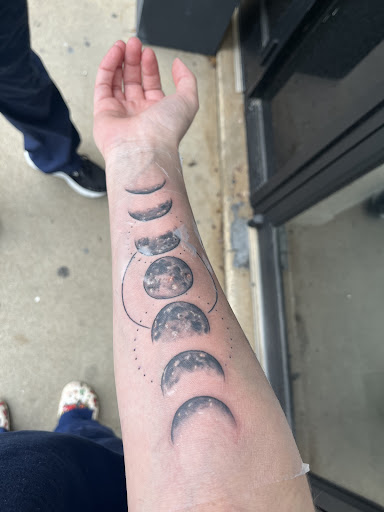 Explore native american sleeve tattoo ideas, creative tattoo ideas in Marietta, available at Sink or Swim Studio and Gallery