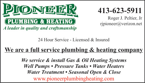 Pioneer Plumbing Inc. in Washington, Massachusetts