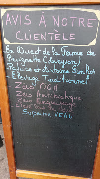L'églantine à Paris menu
