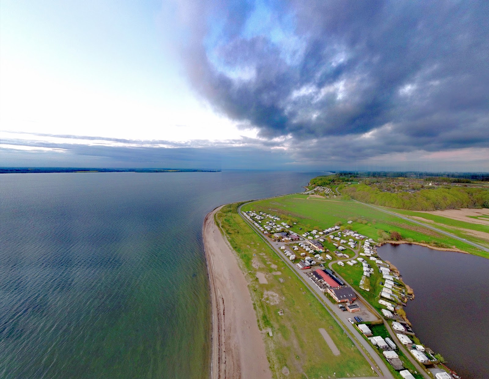 Foto af Strand Langballig og bosættelsen