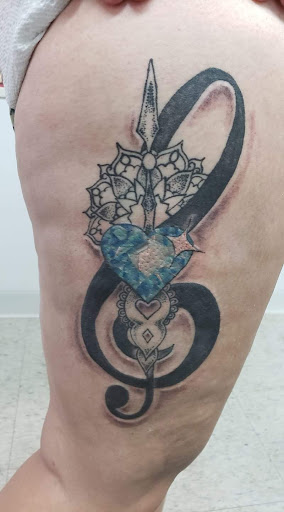 Explore sigil tattoo ideas, creative tattoo ideas in Hayward, available at Three Tentacles Tattoo Studio