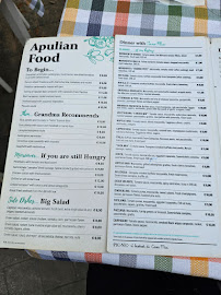 Menu / carte de PIC NIC - il bistrot di Casa Mia à Polignano a Mare