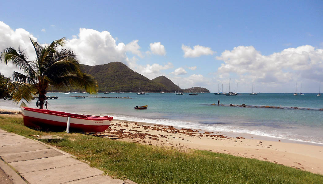 Photo de Gros Islet beach avec un niveau de propreté de partiellement propre