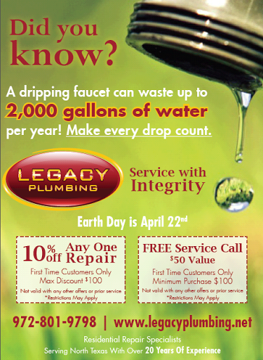 Plumber «Legacy Plumbing», reviews and photos, 15222 King Rd #1002, Frisco, TX 75034, USA