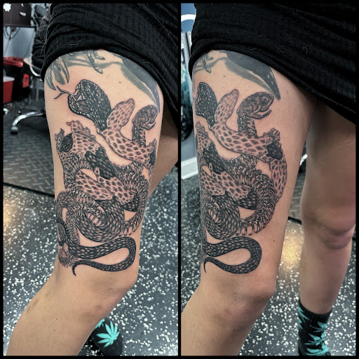 Explore blood type tattoo ideas, creative tattoo ideas in Fort Myers, available at Loyal 2 The Coil Tattoos & Piercings (Edison Mall Location Entrance F)