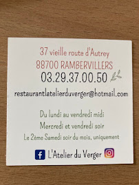 Photos du propriétaire du Restaurant L'Atelier du Verger à Rambervillers - n°9