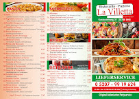 Menu / carte de La Villetta à Schloß Holte-Stukenbrock