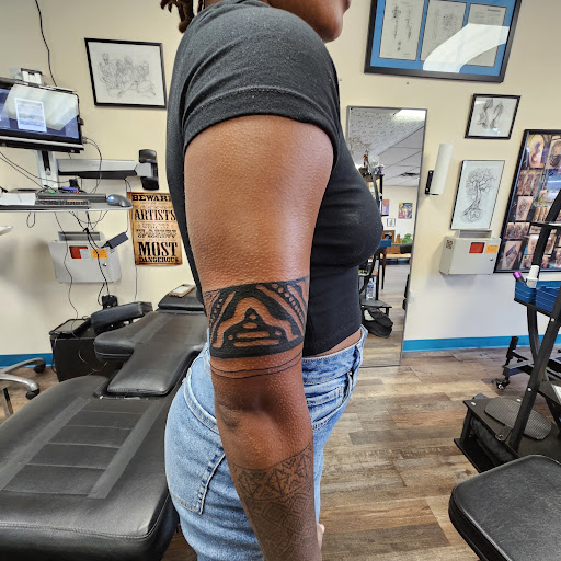 Explore knight tattoo ideas, creative tattoo ideas in Traverse City, available at Pinups & Needles