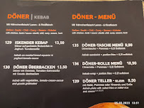 Restaurant de spécialités du Moyen-Orient Sesam Restaurant à Hanover (le menu)