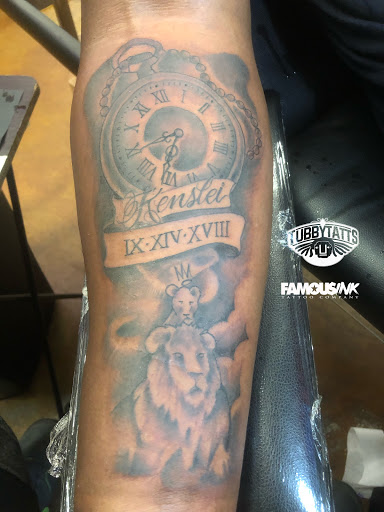 Explore one line tattoo ideas, creative tattoo ideas in Hammond, available at Famous Ink, Inc.