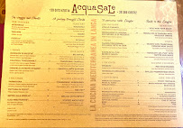Menu / carte de Acquasale à Alba
