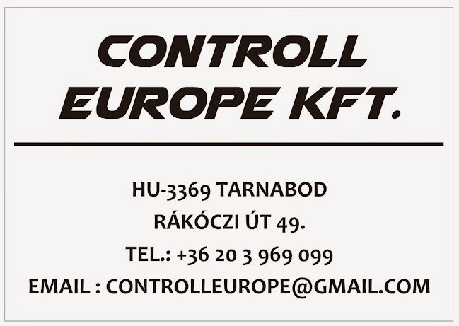 Értékelések erről a helyről: Controll Europe Kft, Tarnabod - Költöztető