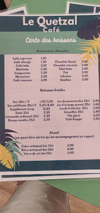 Restaurant Le Quetzal Café à Redon - menu / carte