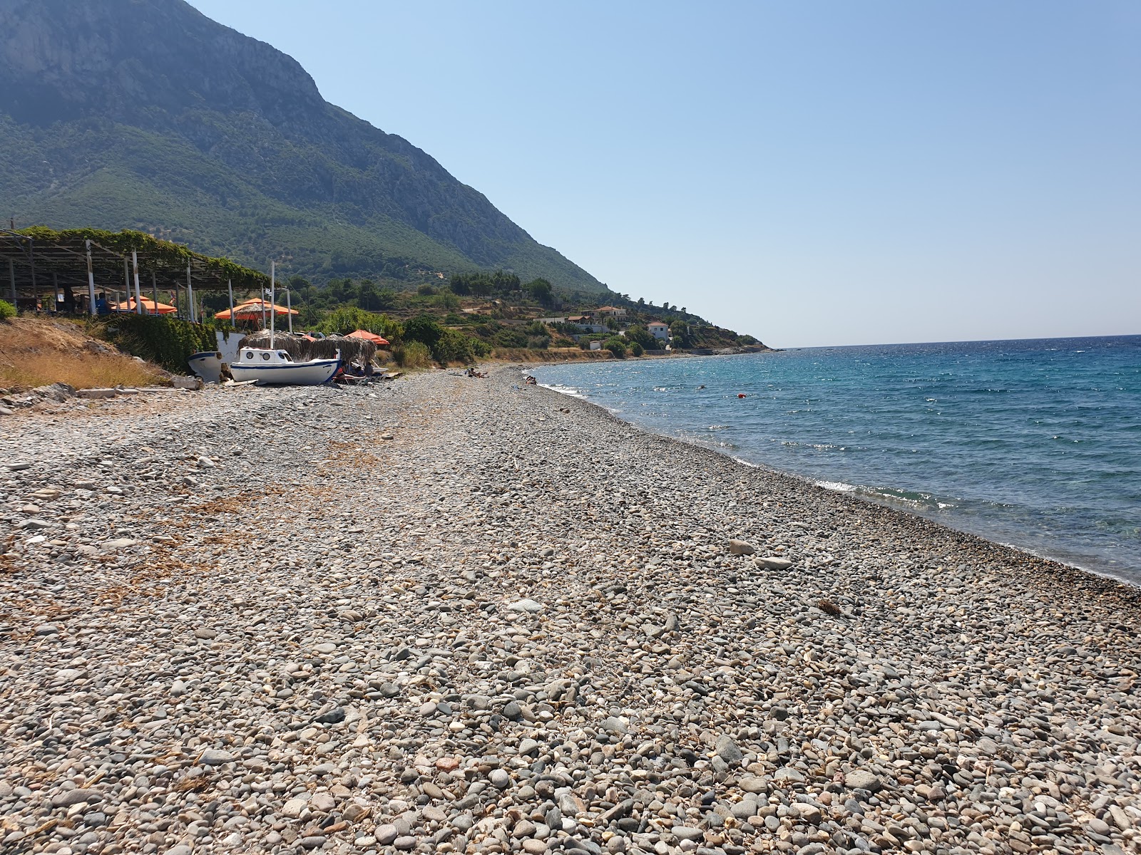 Photo of Petalides beach with light pebble surface