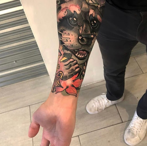 Explore initial tattoo ideas for guys, creative tattoo ideas in New York, available at Red Baron Ink Tattoo and Piercing
