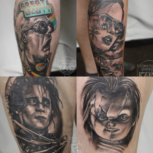 Explore finger lettering tattoo ideas, creative tattoo ideas in Johnstown, available at Lemon Bomb Tattoo Co.