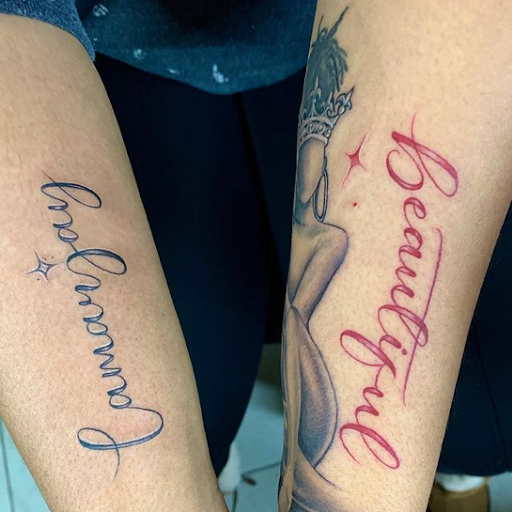 Explore mom son tattoo ideas, creative tattoo ideas in Passaic, available at District 36 Tattoo Parlor