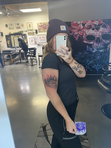 Explore tattoo ideas for music, creative tattoo ideas in Monroe, available at Hardline Tattoo
