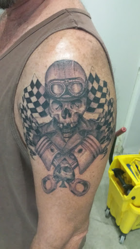 Explore muscle tattoo ideas, creative tattoo ideas in Saint Petersburg, available at Foolish Pride Tattoo Co.