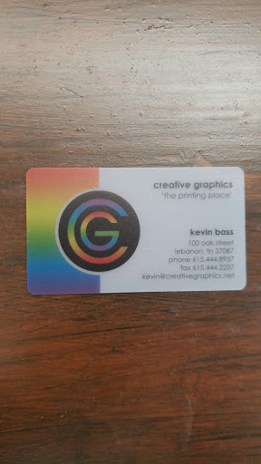 Print Shop «Creative Graphics», reviews and photos, 100 Oak St, Lebanon, TN 37087, USA