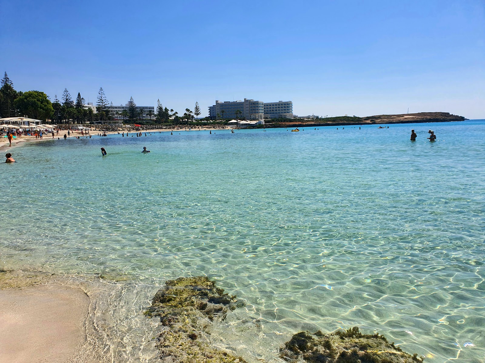 Photo of Nissi beach with bright fine sand surface