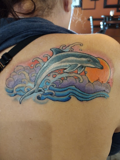 Explore arm and shoulder tattoo ideas, creative tattoo ideas in Oceanside, available at The Arcade Oceanside Tattoo