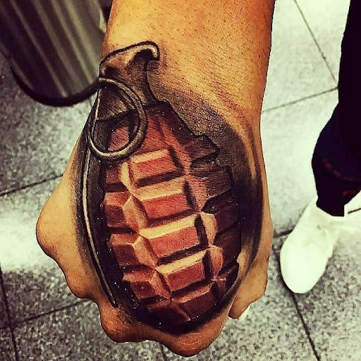 Explore religious elbow tattoo ideas, creative tattoo ideas in Dallas, available at Empire barbers & Ink