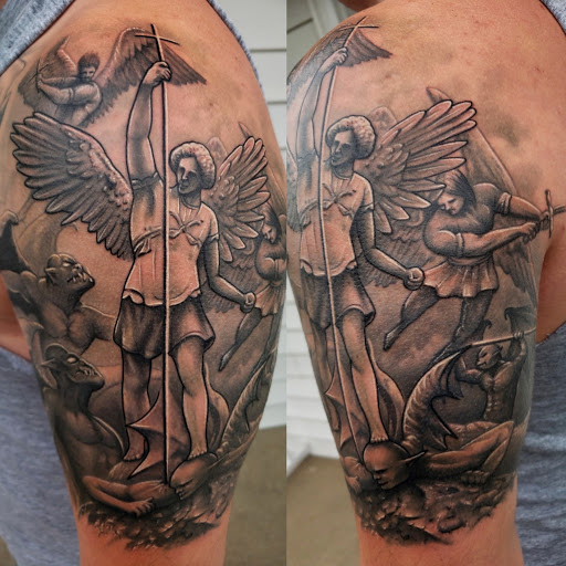 Explore astronomy tattoo ideas, creative tattoo ideas in Chatham, available at Cloud N9ne Tattoo Studio