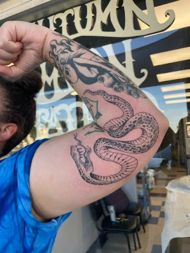 Explore tattoo ideas for men's back, creative tattoo ideas in Anaheim, available at Autumn Moon Tattoo