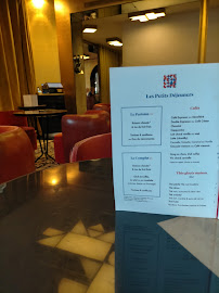 Café Français à Paris menu