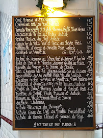 Au Bouquet Saint Paul à Paris menu