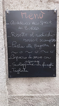 Menu du Bar Trattoria Ancora à Bagolino