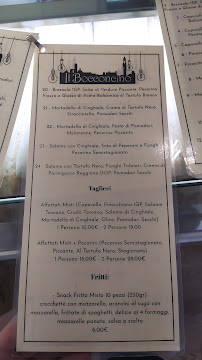 II Bocconcino à Siena menu