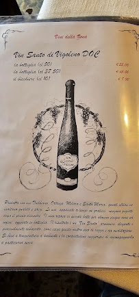 Menu / carte de Taverna Al Castello à Vigoleno