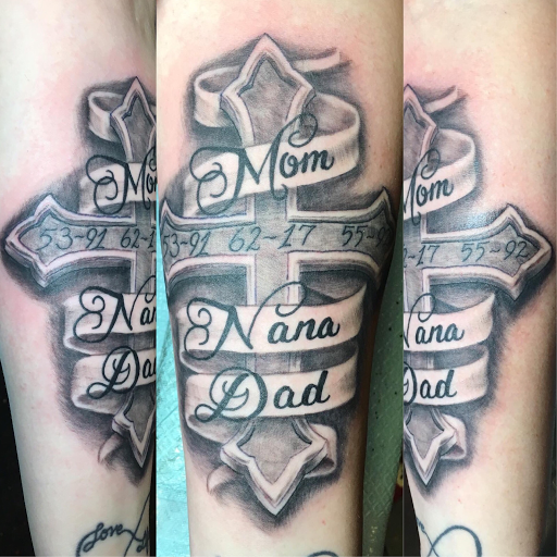 Explore throat tattoo ideas for females, creative tattoo ideas in Louisburg, available at Lewter Tattoos and Piercing