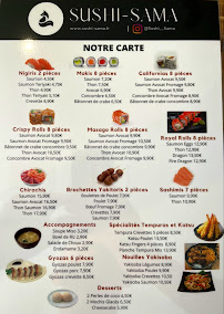 Menu / carte de Restaurant Sushi-Sama à Fougères