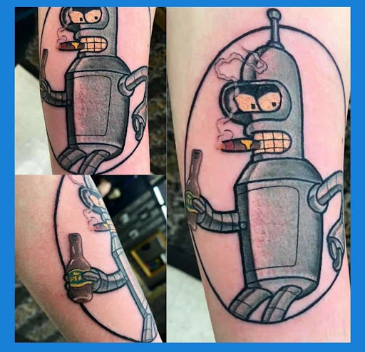 Explore road trip tattoo ideas, creative tattoo ideas in Crystal City, available at Estro Ink